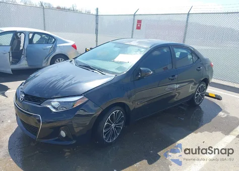 2015 Toyota Corolla S Plus from USA, damaged, VIN 5YFBURHE5FP262435